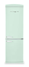 Classic Retro by Unique 24\" 12 Cu. Ft. Bottom-Freezer Refrigerator - Summer Mint Green - UGP-340L LG AC