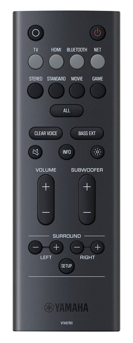 YAMAHA 2.0 CH Dolby Atmos True X Surround Soundbar with Wireless Subwoofer (SR-X50A)