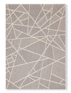 Birch Grey Outdoor Patio Area Rug - 5’ x 8’