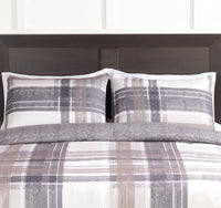 Connor 3-Piece King Comforter Set - Brown