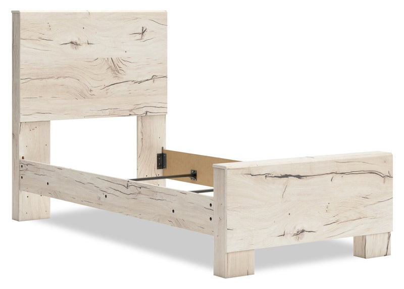 Derekson Panel Headboard for Kids, Rustic White - Twin Size