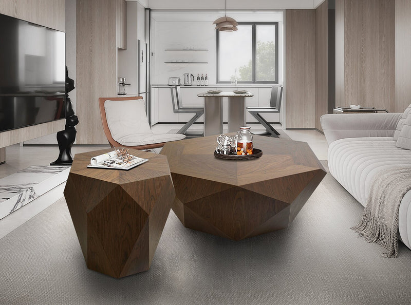 Dawson 19” Modern End Table - Light Brown