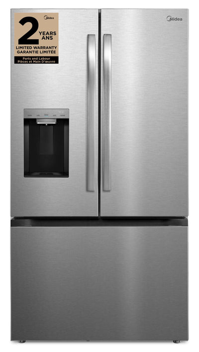 Midea 36" 28.9 Cu. Ft. French Door Refrigerator with OneTouch AutoFill™ Dispenser - MRF29D9BST | Réfrigérateur Midea de 28,9 pi³ et de 36 po à portes françaises avec distributeur automatique OneTouch AutoFillMC - MRF29D9BST