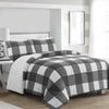 Henrick 3-Piece Queen Sherpa Comforter Set – Grey