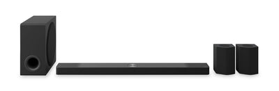 LG 9.1.5 CH Bluetooth Dolby Atmos DTS:X Soundbar with Wireless Rear Speakers and Subwoofer (S95TR.DCANLLK) | Barre de son LG à 9.1.5 canaux avec Bluetooth, Dolby AtmosMD, DTS:X, haut-parleurs arrière sans fil et caisson d’extrêmes graves (S95TR.DCANLLK)
