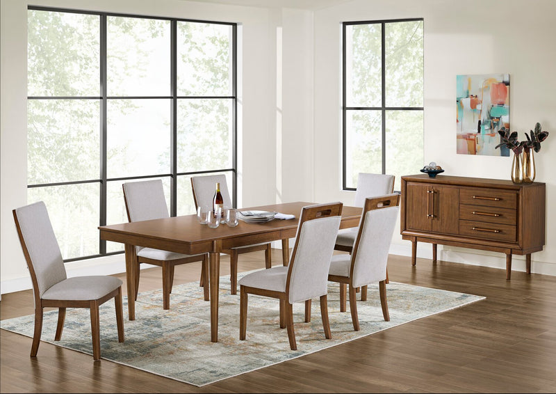 Ember Dining Server with Storage & Drawers, 56\"W - Brown