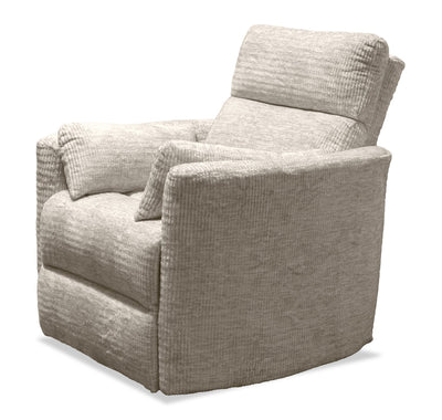 Remi 38" Fabric Swivel Glider Reclining Chair – Taupe | Fauteuil pivotant, coulissant et inclinable Remi de 38 po en tissu - taupe