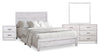 Arbor 6pc Bedroom Set with Panel Bed, Dresser, Mirror & Nightstand, Driftwood White - Full Size