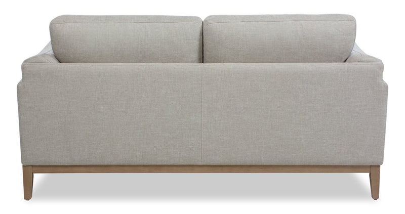 Valley 67.7\" Fabric Loveseat with Rubberwood Base and Legs - Sand