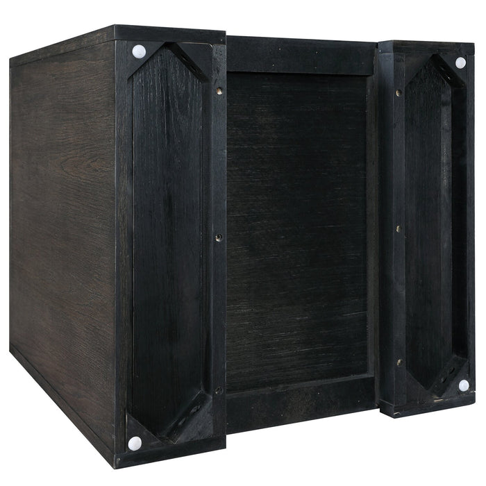 Zelda 24\" End Table with Storage and Shelf – Warm Mocha