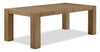 Lotus Dining Table, 82\"W, Wood - Natural