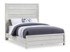 Haven Panel Bed with Headboard & Frame, White - Queen Size