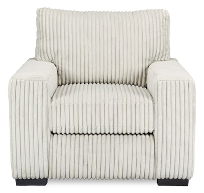 Willow 40" Light Grey Fabric Chair with Track Arms and Reversible Seat and Back Cushions | Fauteuil Willow de 40 po en tissu gris clair avec accoudoirs rectilignes et coussins de siège et de dossier réversibles | WIL2GYCH