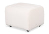 Cove 27\" Chenille Fabric Ottoman – Taupe