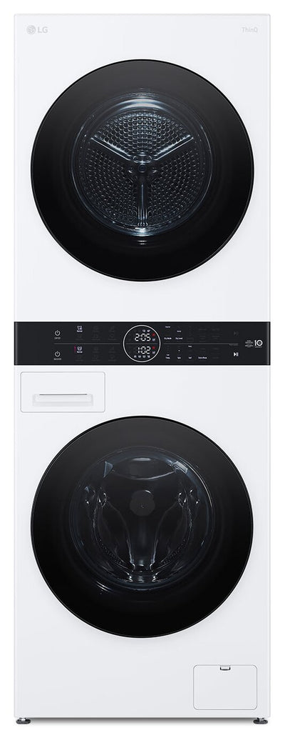 LG 3.1 Washer/4.2 Dryer Cu. Ft. Front-Load High-Efficiency Washtower™ - White - WKHC152HWA | Tour de lavage WashTowerMC haute efficacité LG à chargement frontal avec laveuse de 3,1 pi³ et séche…