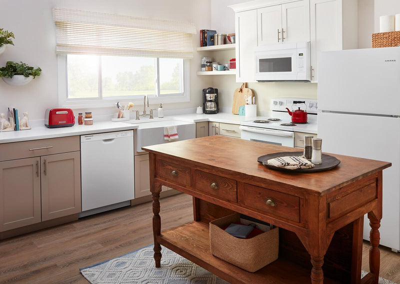 Amana 24\" 59 dBA Front-Control Dishwasher with Triple Filter Wash System - White - ADFS2524RW