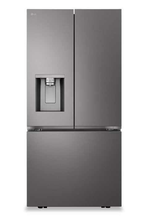 LG 33\" 25 Cu. Ft. French-Door Refrigerator with Dual Ice Makers - Black Stainless Steel - LF25S6330D