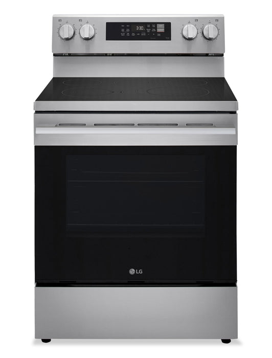 LG 6.3 Cu. Ft. Smart Electric Range with Air Fry - Stainless Steel - LREN6323YE