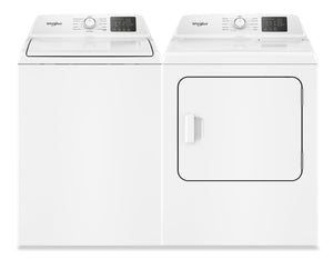Whirlpool 4.8 Cu. Ft. Top Load Washer and 7 Cu. Ft. Electric Dryer with AutoSensing - White