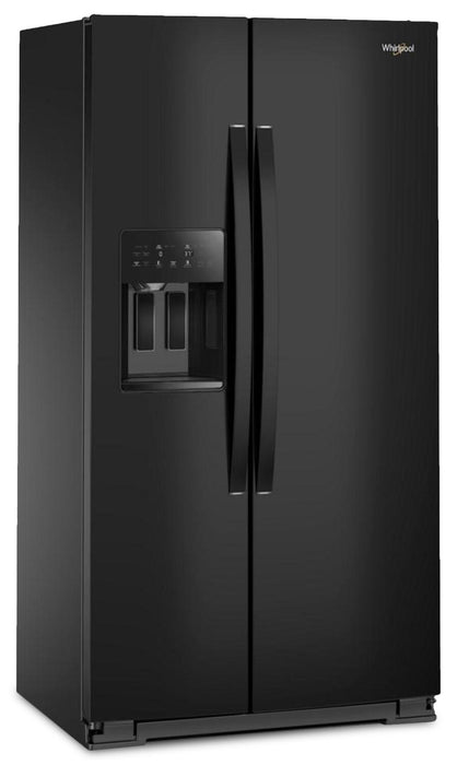 Whirlpool 36\" 21 Cu. Ft. Side-by-Side Refrigerator - Black - WRSC5536RB