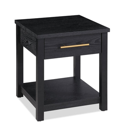 Dalton 20" End Table with Drawer – Black | Table de bout Dalton de 20 po avec tiroir - noire