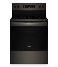 Whirlpool 5.3 Cu. Ft. Electric Range with No Preheat Air Fry - Black Stainless Steel - YWFES5030RV