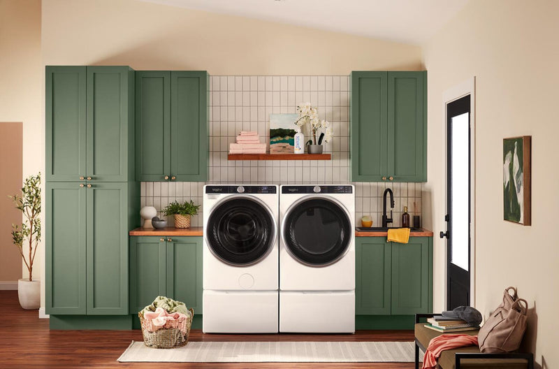 Whirlpool 5.8 Cu. Ft. Front-Load Washer with FreshFlow™ Vent System and 7.4 Cu. Ft. Gas Dryer