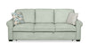 Scott Living Haven 96\" Chenille Fabric Sleeper Sofa with Wood Legs - Seafoam Blue