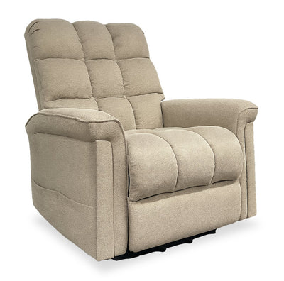 Linton 35.5” Linen-Look Fabric Power Lift Reclining Chair – Mushroom | Fauteuil basculeur à inclinaison électrique Linton de 35.5 po en tissu d’apparence lin - champignon