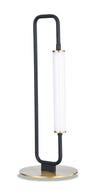 Oxford 20\" Matte Black and Brass LED Table Lamp