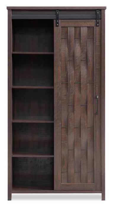 Sienna 33.5\" Accent Storage Cabinet with Sliding Door - Dark Oak