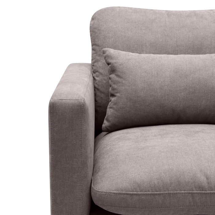 Kortlyn 33\" Linen-Look Fabric Chair - Grey