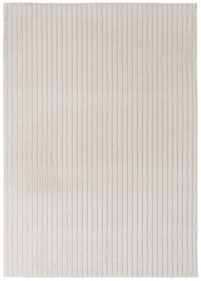 Dream Step Memory Foam Channel Ivory Faux Fur Area Rug - 5' x 7' | Carpette Dream Step à canaux en fausse fourrure ivoire avec mousse à mémoire de forme - 5 pi x 7 pi