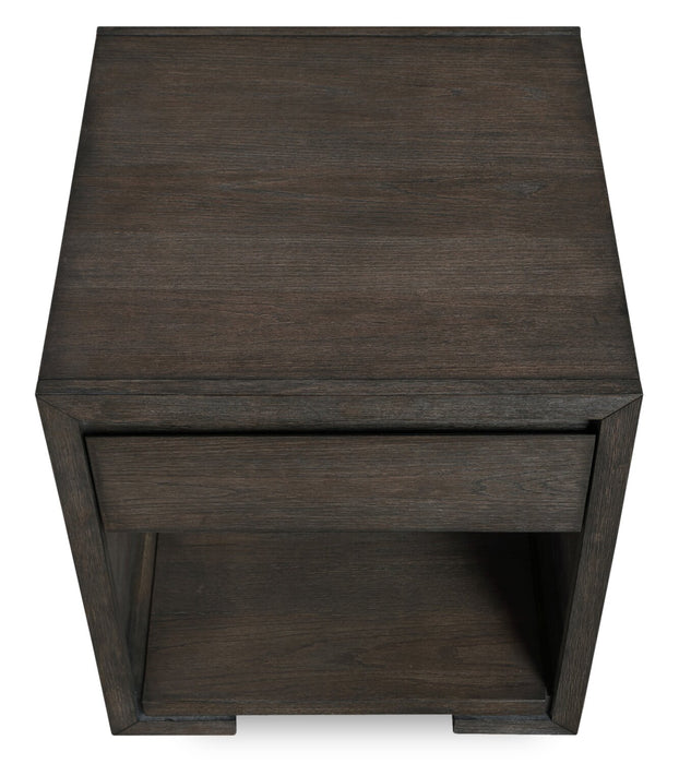 Zelda 24\" End Table with Storage and Shelf – Warm Mocha
