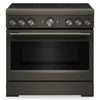 KitchenAid 36\" 5.1 Cu. Ft. Freestanding Induction Range with No Preheat Air Fry – Black Ore - KFIS936SBE