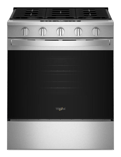 Whirlpool 30" 5 Cu. Ft. Gas Range with Air Cooking - Fingerprint Resistant Stainless Steel - WSGS5030SZ | Cuisinière à gaz Whirlpool de 5 pi³ et de 30 po avec cuisson à air - acier inoxydable résistant aux traces de doigts - WSGS5030SZ