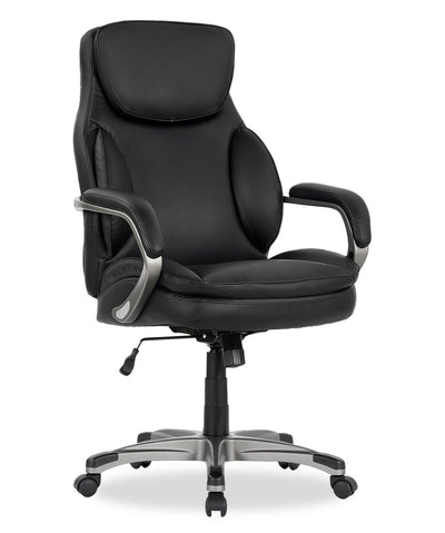 Sealy® Palisade 28" Adjustable Ergonomic Office Chair - Black | Chaise de bureau ergonomique réglable Palisade de SealyMD de 28 po - noire