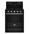 Maytag 5 Cu. Ft. Convection Gas Range with No Preheat Air Fry - Black - MFGS6030RB
