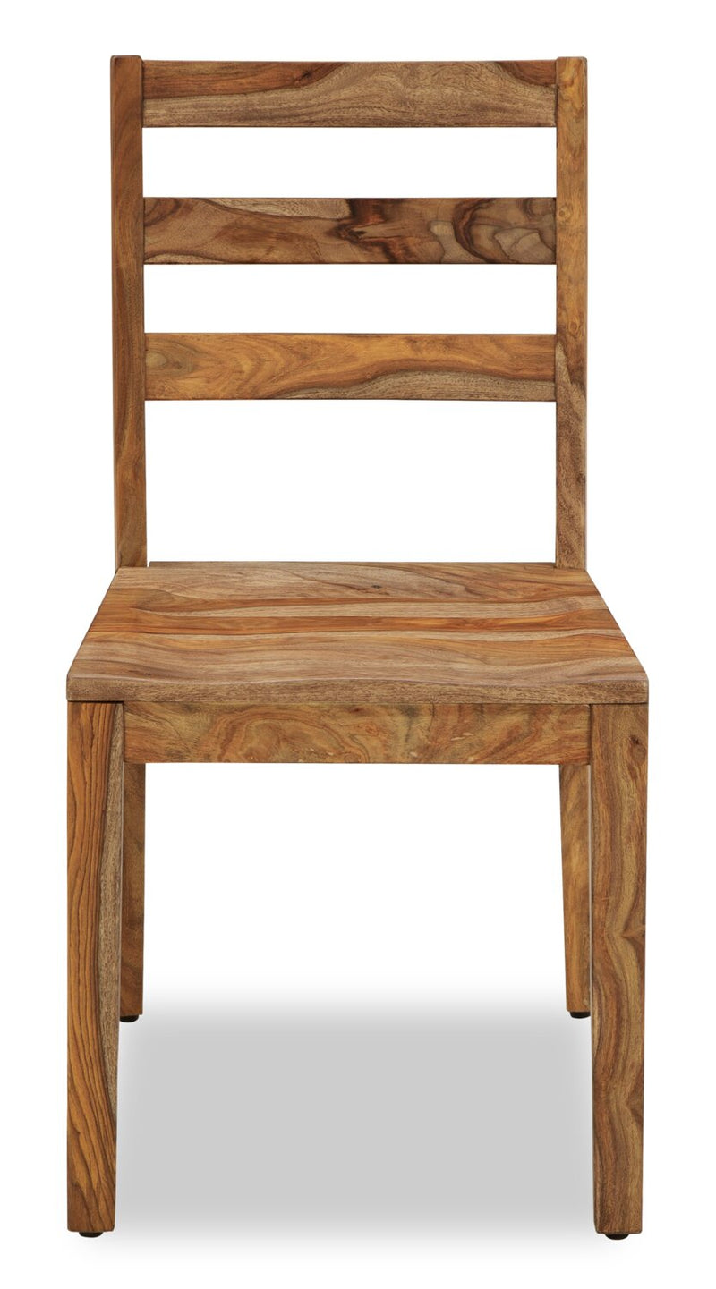 Indie Dining Chair, Ladder-Back Natural The Brick
