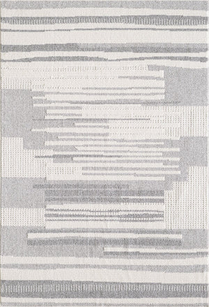Rhodes Checkered Grey Area Rug - 7'11