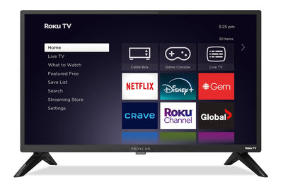 Proscan 24" HD Smart Roku TV (PTR2466) | Téléviseur intelligent Proscan HD de 24 po avec Roku TV (PTR2466)