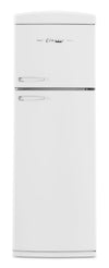 Unique Classic Retro 24\" 11 Cu Ft. Top Freezer Refrigerator – Marshmallow White - UNQ-310L W TM