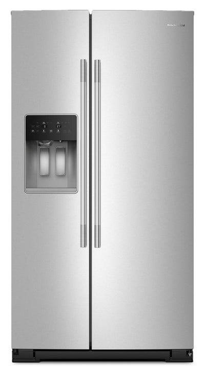 KitchenAid 36" 29 Cu. Ft. Side-by-Side Refrigerator - Fingerprint Resistant Stainless Steel - KRSF536RPS | Réfrigérateur KitchenAid de 29 pi3 et de 36 po - acier inoxydable résistant aux traces de doigts - KRSF536RPS