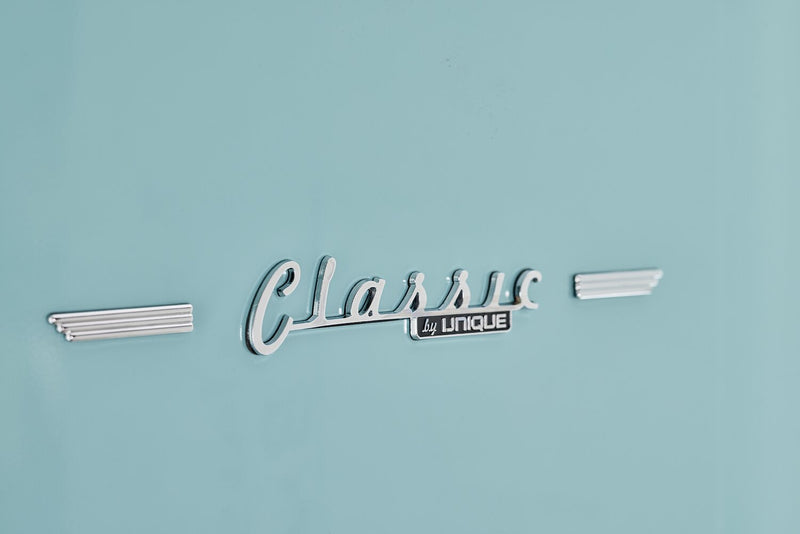 Classic Retro by Unique 24\" 12 Cu. Ft. Bottom-Freezer Refrigerator - Ocean Mist Turquoise - UGP-340L T AC