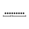 Thor Kitchen Handle and Knob Set for 48” Range in Black - CKA-RG48-BLK