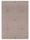 Suri 6'7\" x 9'6\" Geometric Area Rug - Brown