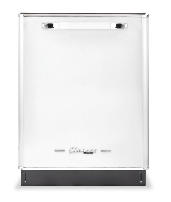 Classic Retro by Unique 24\" 45 dBA Top-Control Dishwasher - Marshmallow White - UGP-24CR DW W