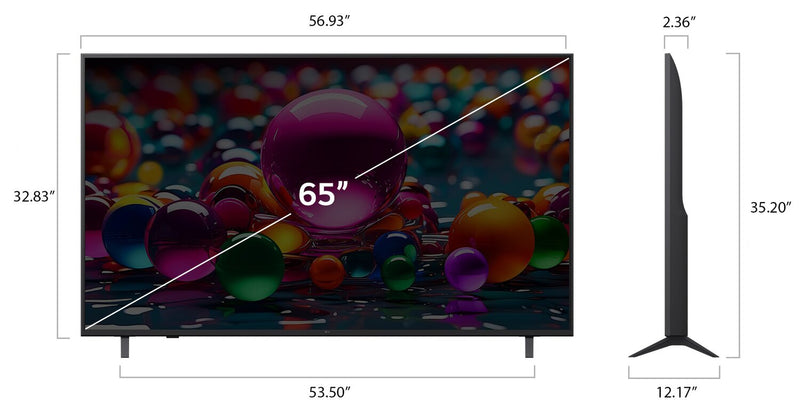LG 65\" UA7000 4K UHD Smart webOS TV (65UA7000PUB.ACC) – 2025 Model