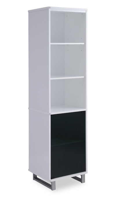 Ignatius 18.7" Pier with Storage & Cable Management - White | Section latérale Ignatius de 18,7 po avec rangement et système de gestion des câbles - blanche