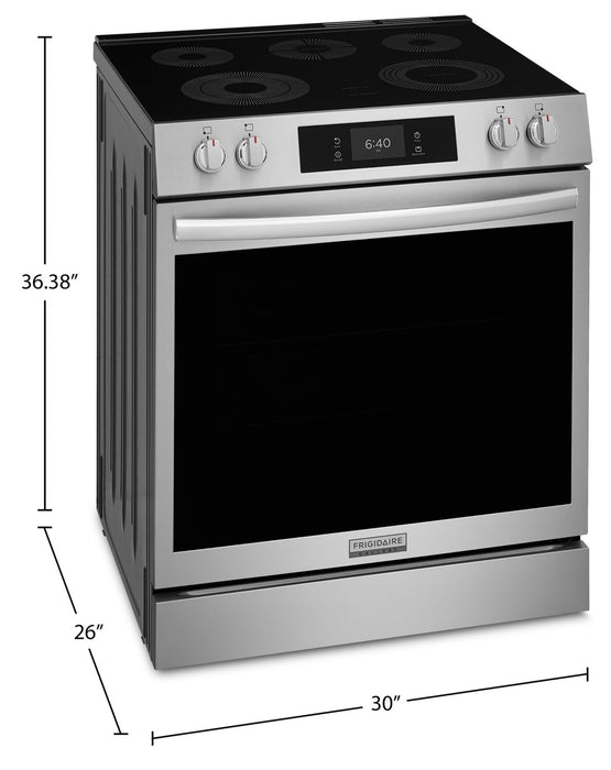 Frigidaire Gallery 6.2 Cu. Ft. Electric Range with Stone-Baked Pizza - Smudge-Proof® Stainless Steel - GCFE307CBF